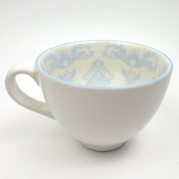 Starbucks Other - Starbucks 2005 White Mug With Blue Damask Pattern